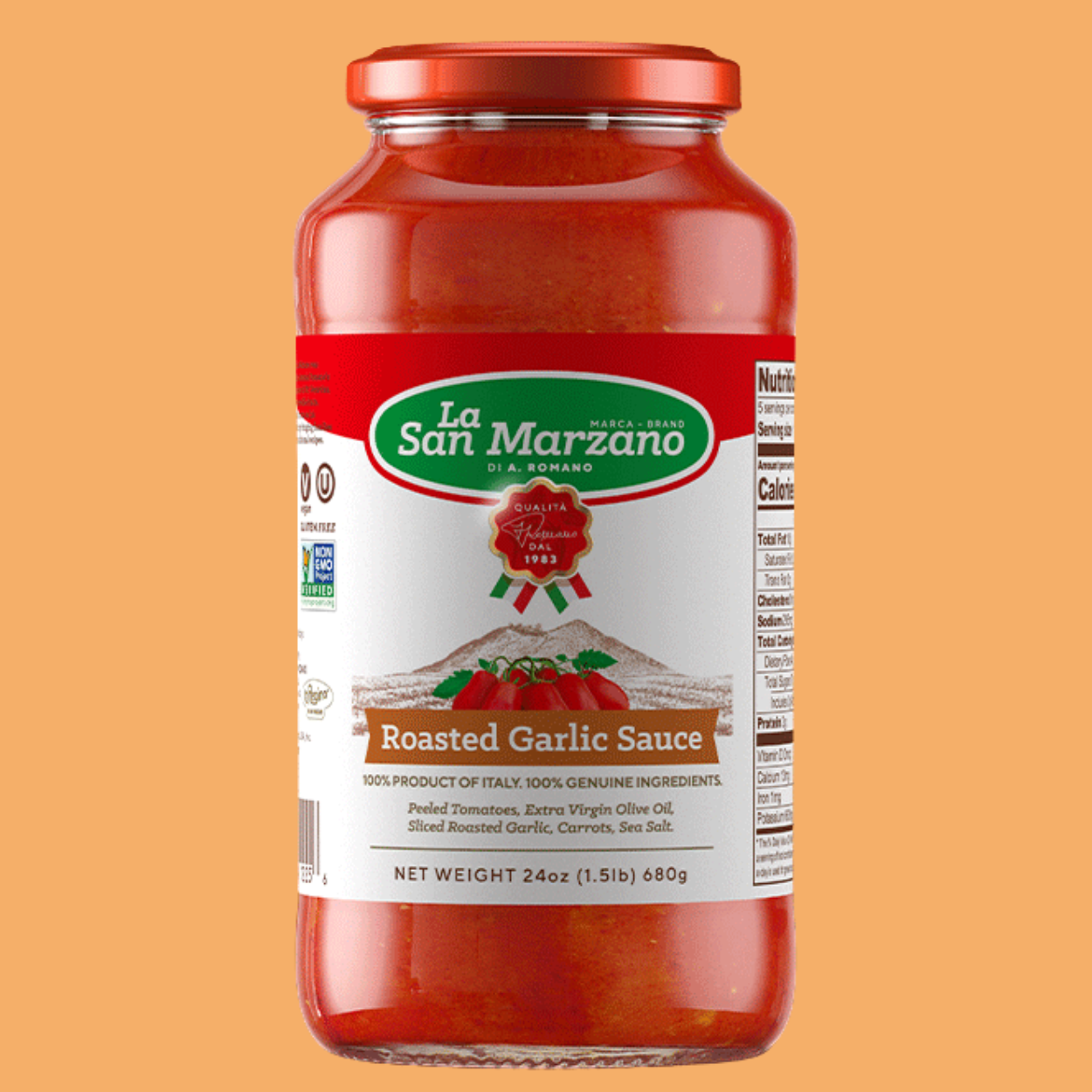 しらす　　マルシュロレーヌ ROASTED GARLIC SAUCE - REGULAR JAR 24oz – La Regina di San Marzano