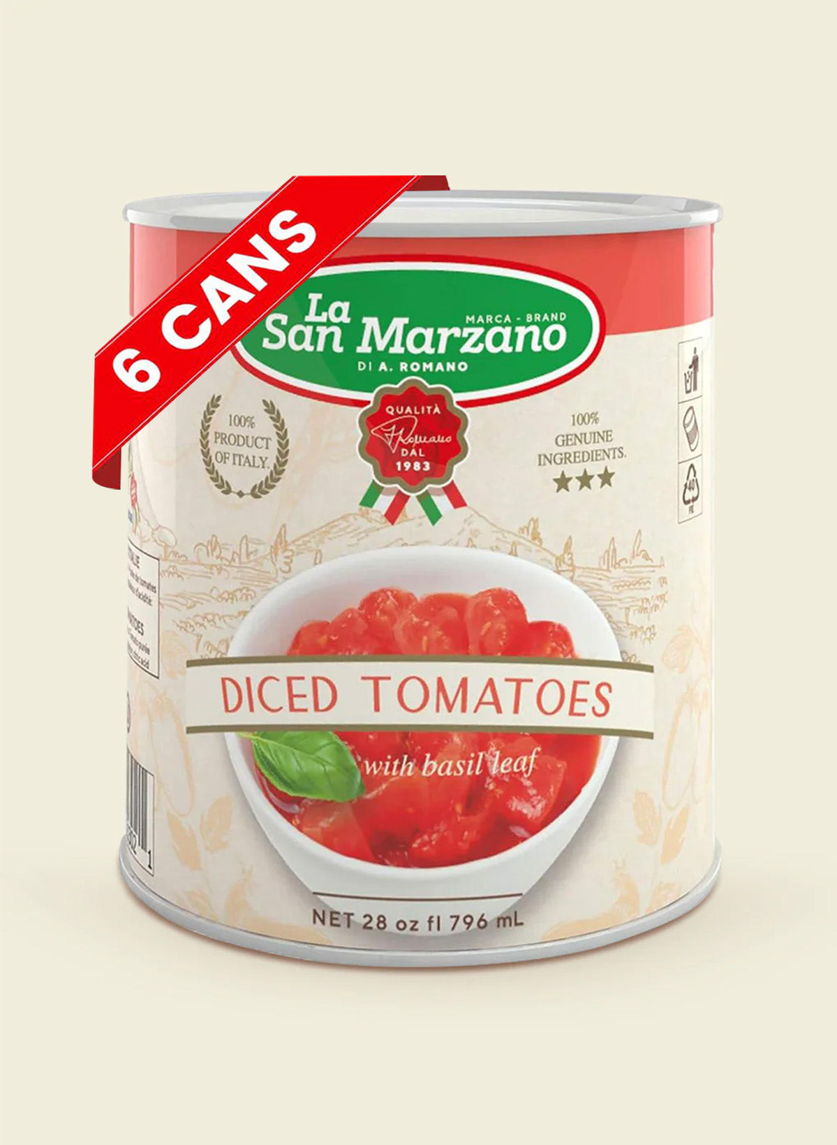 DICED TOMATOES 28 oz. (6 PACK)