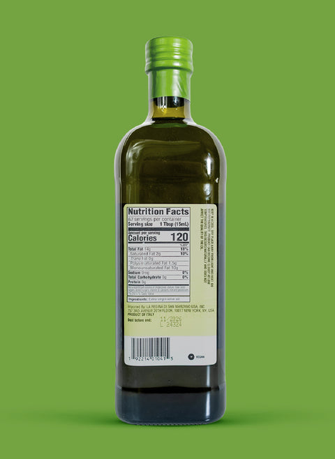 nutrition facts extra virgin oil