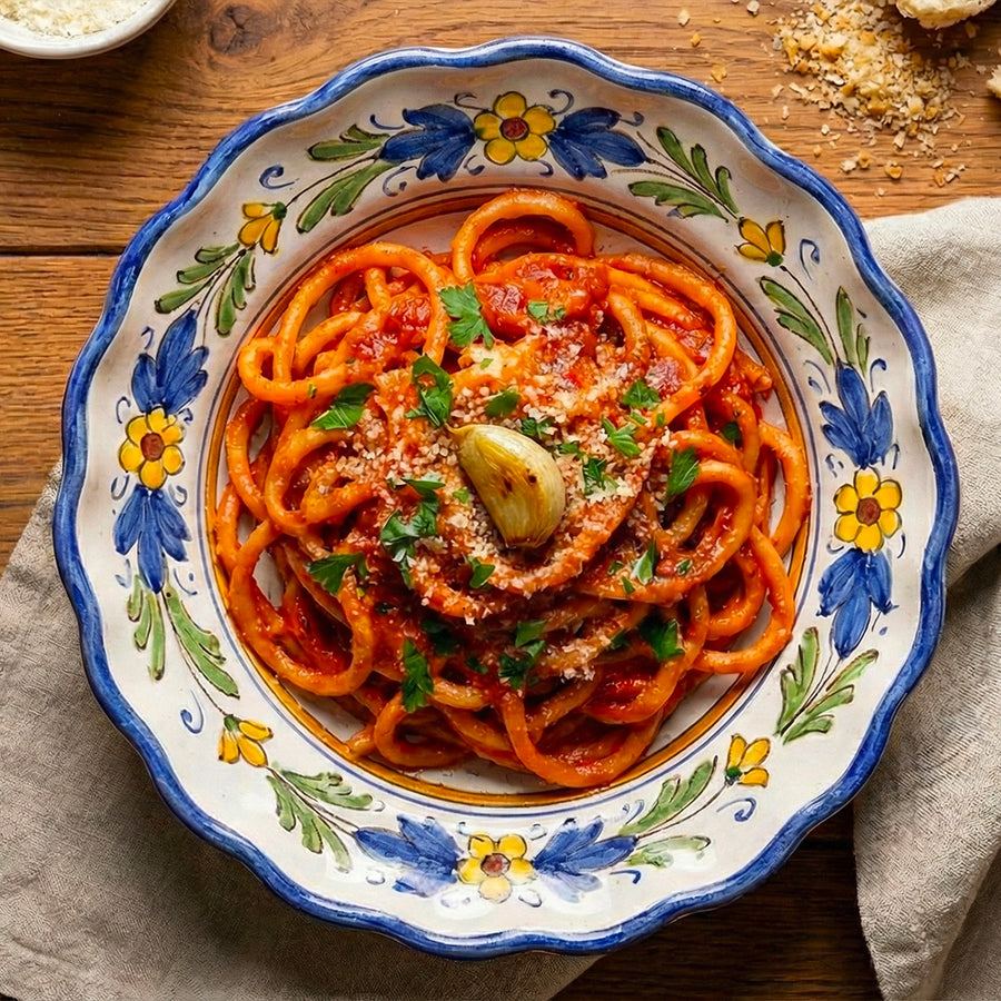 La San Marzano sauce on pasta