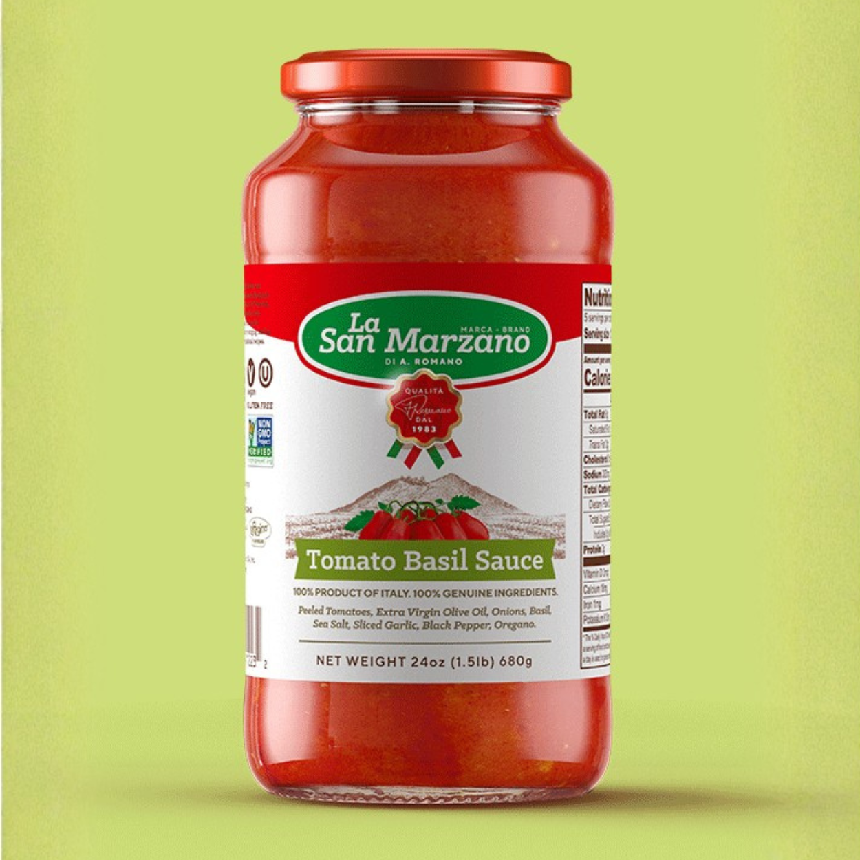 Tomato Basil Sauce, Tomato Sauce With Basil – La Regina di San